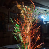 Fiber Optic Easter Tree Lights Eggs Decoration Spring Flowers Plug Color Change