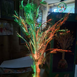 Fiber Optic Easter Tree Lights Eggs Decoration Spring Flowers Plug Color Change