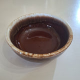 Hull Small Bowl 5 Inch Brown Drip Glaze Vintage USA Pottery Dessert Ice Cream