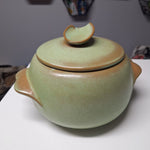 Frankoma 4V Oven Proof Dutch Oven Casserole Dish Green Pottery