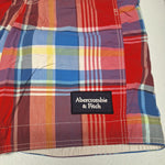 Abercrombie Fitch Swim Shorts Colorful Plaid Board Bottoms Mens Small Tie Waist