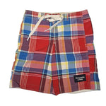 Abercrombie Fitch Swim Shorts Colorful Plaid Board Bottoms Mens Small Tie Waist