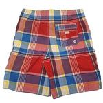 Abercrombie Fitch Swim Shorts Colorful Plaid Board Bottoms Mens Small Tie Waist