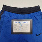 Nike Dri Fit Athletic Shorts Blue Black Tie Boys Youth XL Drawstring Basketball Gym