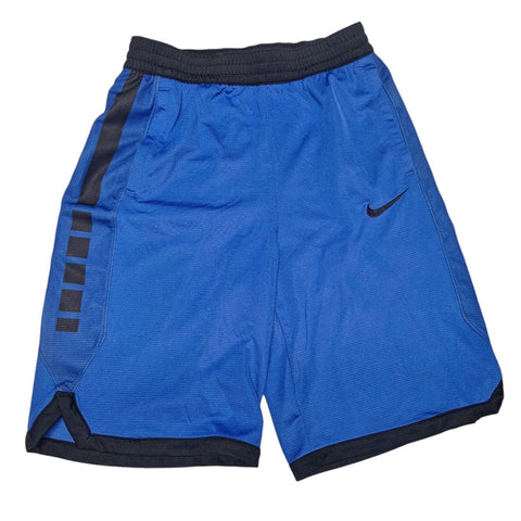 Nike Dri Fit Athletic Shorts Blue Black Tie Boys Youth XL Drawstring Basketball Gym