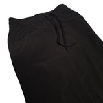 Black Jogger Pants Womens Medium Zipper Pockets Stretch Spandex Mix