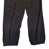 Black Jogger Pants Womens Medium Zipper Pockets Stretch Spandex Mix