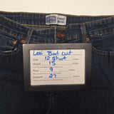 Levi Strauss At Waist Bootcut Jeans Dark Wash Misses 12 Short Womens Petite