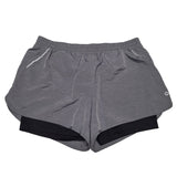 RBX Running Shorts Spandex Gray Black Womens Medium Jog Athletic Marathon