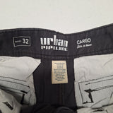 Urban Pipeline Cargo Shorts 34 x 30 Gray Pockets