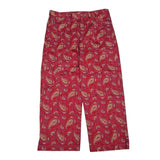 Lauren Jeans Co Ralph Capri Pants Womens 10 Red Paisley Print Chino Cropped 90s