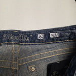 Miss Me Jeans Bling Embellished Pockets Cross Women 31 Boot Cut County Fair Show