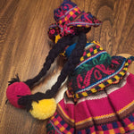 Folk Art Mexican Hispanic Doll Mother Babies Children Pottery Hat Dress Shawl