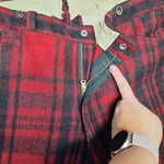 Soo Woolen Mills Pants Red Plaid Hunting Yooper Michigan Mens