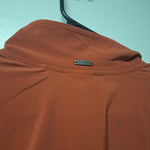 PrAna Pullover Collared Quarter Zip Rust Brown Lightweight Thin Womens Small