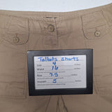 Talbots Khaki Shorts Women Size 4 Pockets Lightweight Casual Camp