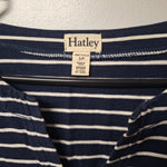 Hatley Sleep Shirt Nightgown Blue Stripes Half Sleeve Womens Small