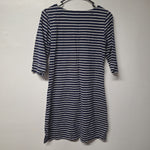 Hatley Sleep Shirt Nightgown Blue Stripes Half Sleeve Womens Small