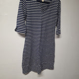 Hatley Sleep Shirt Nightgown Blue Stripes Half Sleeve Womens Small