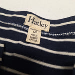 Hatley Sleep Shirt Nightgown Blue Stripes Half Sleeve Womens Small