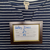 Hatley Sleep Shirt Nightgown Blue Stripes Half Sleeve Womens Small