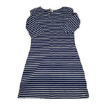 Hatley Sleep Shirt Nightgown Blue Stripes Half Sleeve Womens Small