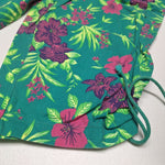 American Line Vintage Set Hawaiian Flowers Tank Top Capri Pants Womens 18W Vintage