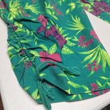 American Line Vintage Set Hawaiian Flowers Tank Top Capri Pants Womens 18W Vintage