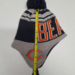 NFL Chicago Bears Hat Tassles Pom Youth Childrens Kids Football Winter Sledding