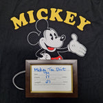 Disney Mickey Mouse Tee Shirt Black Adult Medium