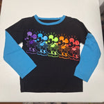 Disney Junior Mickey Mouse Boys Long Sleeve Shirt 5T Preschooler Black Blue