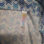 Lularoe Leggings TC2 Tall Curvy Blue White Herringbone Arrow Chevron Womens Plus