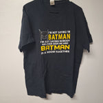 Gilman Batman Shirt Super Hero Disguise Black Adult Mens XL Seen Together