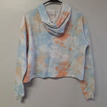 Disney Stitch Cropped Hoodie Tie Dye Lelo Movie Womens Small Mushroom Hippie