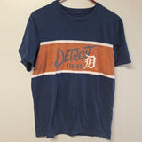 Detroit Tigers Cotton Tee Shirt Faded Distressed Mens Medium Michigan Baseball