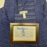 Dressbarn Hooded Cardigan Knit Blue Open Front Long Sleeve Womens Plus 2X