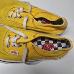 Vans Shoes Yellow Red Stitching Mens 6 Womens 7.5 Skater Board Sneaker