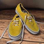 Vans Shoes Yellow Red Stitching Mens 6 Womens 7.5 Skater Board Sneaker