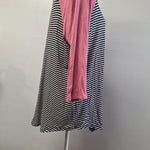 Maurices 24 7 Active Daily Wear Striped Top Pink Womens Plus Size 1