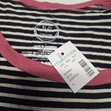 Maurices 24 7 Active Daily Wear Striped Top Pink Womens Plus Size 1