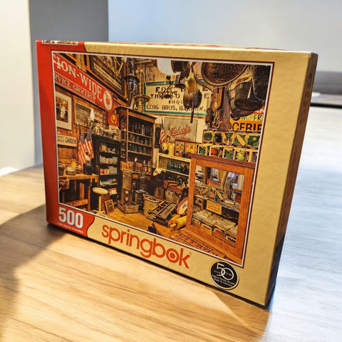 Springbok Vintage Antique Shop Puzzle 500 Pieces Junk Store Complete Pre-owned