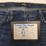 Hollister Slim Straight epic Flex Denim Blue Jeans Womens 34 x 32