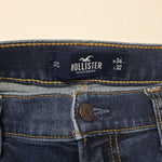 Hollister Super Skinny Advanced Stretch Blue Jeans Denim Womens Size 34 x 32