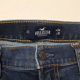 Hollister Super Skinny Advanced Stretch Blue Jeans Denim Womens Size 34 x 32