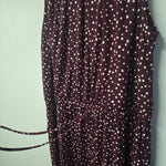 Maurices Romper Jumper Maroon Purple Polka Dot Soft Womens XL