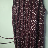 Maurices Romper Jumper Maroon Purple Polka Dot Soft Womens XL