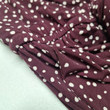 Maurices Romper Jumper Maroon Purple Polka Dot Soft Womens XL