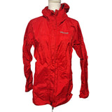 Marmot Precip Rain Jacket Coat Womens XL Red 55200 Hood Zip Pockets Waterproof