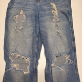 Hollister Ultra High Rise Mom Jean Womens Junior 5R W27 L27 Ripped Distressed