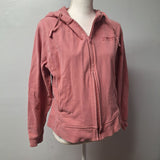 Momentum Up North Michigan Hoodie Pink Full Zip Womens Juniors Large Pockets